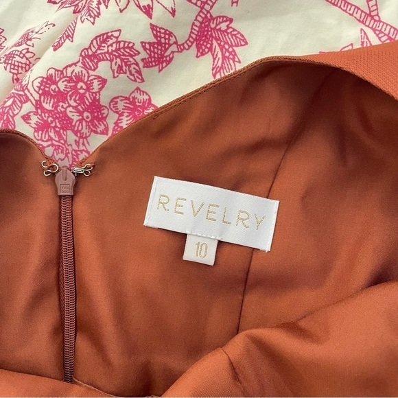 Revelry Madeline Rust Tulle Maxi Dress - Picture 3 of 12